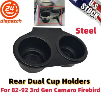 For 3rd Gen Camaro Firebird 82-92 Console Dual Cup Holders Ashtray Replace Rear - Imagem 1 de 4