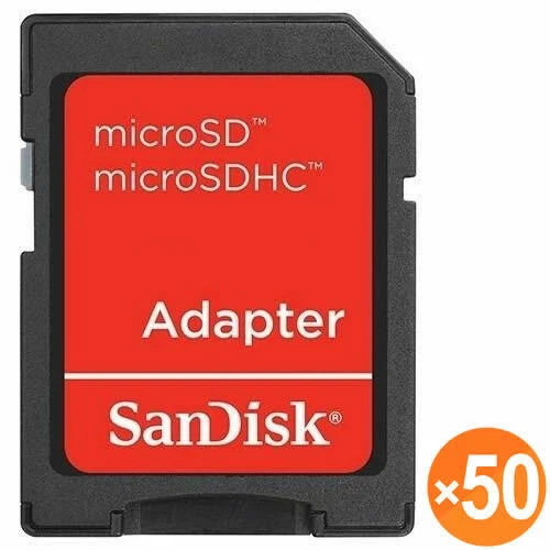 50 X SanDisk microSD micro SD to SD SDHC SDXC Adapter fit 4GB 8GB 16GB 32GB 64GB - Image 1 of 1