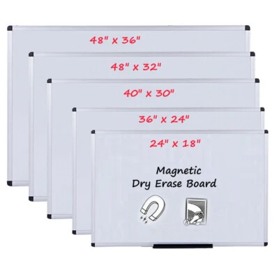 VIZ-PRO Magnetic Dry Erase Board Whiteboard Home Office School Marker Board