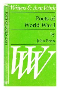 PRESS, JOHN Poets of World War I 1983 First Edition Paperback