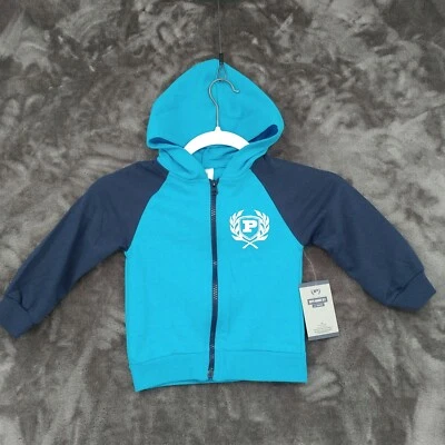 Phat Farm Hoodie Sweatshirt Toddlers 2-Year Blue Two Tone Full Zip NWT Foto 1 de 4