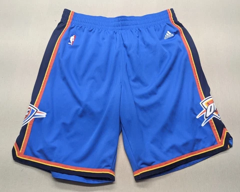 Adidas OKC Oklahoma City Thunder NBA Basketball Shorts Size XL Authentic Cover