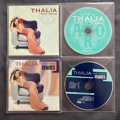 THALIA - Por Amor & Por Amor Remixes 1997 México Single CD’s  1997 VERY RARE - Image 1 of 4