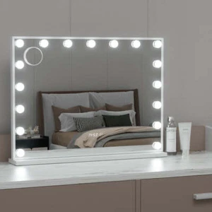Embellir Makeup Mirror 80x60cm Hollywood Vanity with LED Light Tabletop White - Picture 1 of 7