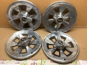 1965 C2 CORVETTE WHEEL COVER Hub Cap SET of 4 GOOD SPINNERS 65 oem - Picture 1 of 9