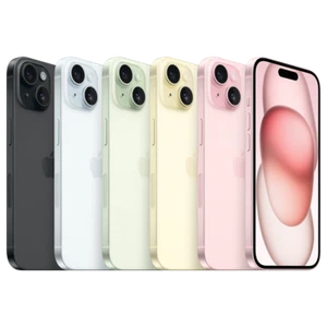 Apple iPhone 15 (Unlocked) 128GB Black Blue Green Yellow Pink - Very Good - Afbeelding 1 van 6