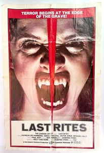 Last Rites 1980 - Original US One Sheet Movie Poster - 27x41 - Vampire Horror - Picture 1 of 11