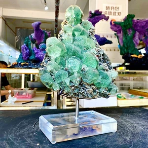9.88LB Premium natural green fluorite crystal product/Fujian, China - Bild 1 von 16