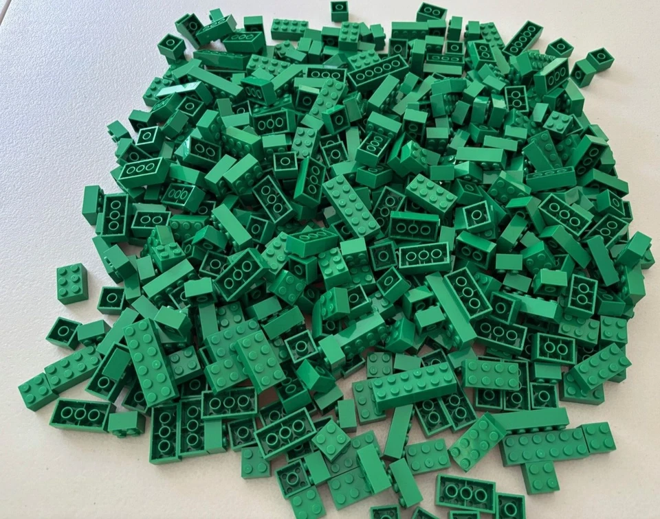 ¡¡ENVÍO GRATIS!! LEGO LOTE DE 60 PIEZAS DE LADRILLO GRANDE VERDE 2x2 2x3 2x4 3001 Foto 1 de 1