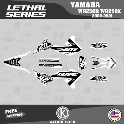 Kit Gráficos para YAMAHA WR250X WR250R (2008-2021) Serie Lethal - Blanco Foto 1 de 4