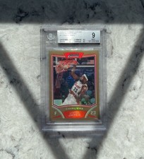 2008-2009 Bowman Chrome #3 LeBron James Gold Refractor /50 BGS 9 MINT RARE CAVS