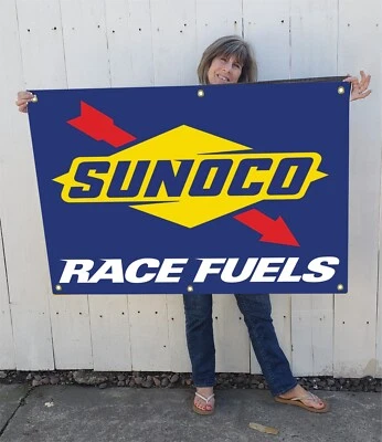 Sunoco Race Fuels Banner - Large 40" x 30" for Gas Enthusiasts - NHRA, Racing - Image 1 of 2