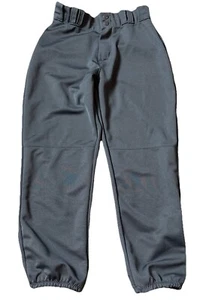 Alleson Solid Black Baseball Softball Knicker Style Pants Size Adult Small gray - Picture 1 of 5