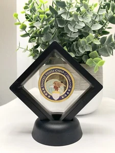 US CYBER COMMAND-Department of Defense Challenge Coin USCYBERCOM With 3D Case - Picture 1 of 2
