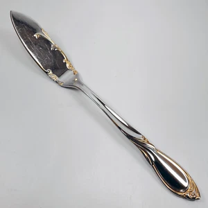 Cuchillo de mantequilla Yamazaki Cache Master 7 1/4" acero inoxidable dorado cubiertos Japón - Imagen 1 de 3