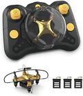 Holyton HT02 Golden Mini Drone for Adult Beginners and Kids, Portable RC Quadcop