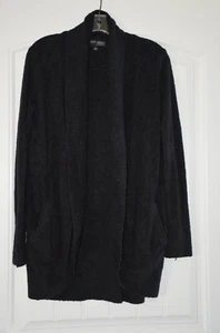Barefoot Dreams Cozychic Lite Open Cardigan Style 423-Size Small-Black - Picture 1 of 4