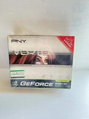 PNY Nvidia GeForce 9400 GT, 512MB DDR2, PCI Graphics Card NEW SEALED - Image 1 of 4