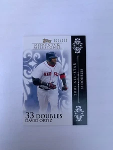 2008 Topps Moments and Milestones #17-33 David Ortiz 023/150 - Boston Red Sox - Picture 1 of 2