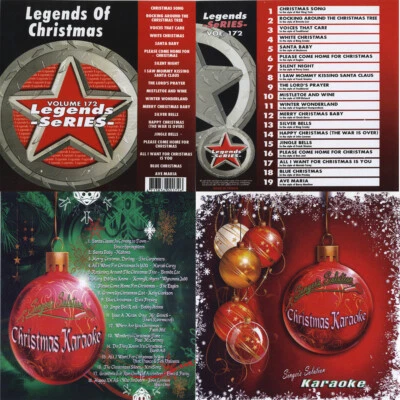 KARAOKE CDG CHRISTMAS Singer's S+LEGENDS JINGLE BELL ROCK,2 NEW DISCs With print - Image 1 of 4