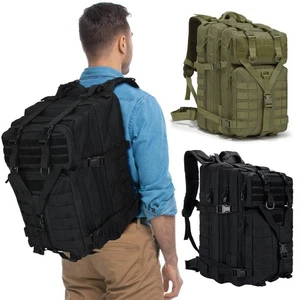 45L Military Tactical Backpack Molle US Army Rucksack Assault Pack Travel Bag - Picture 1 of 17