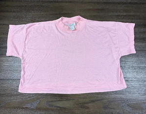 Crop top vintage retrò anni 80 Mister Noah Boxy rosa taglia media - Foto 1 di 7