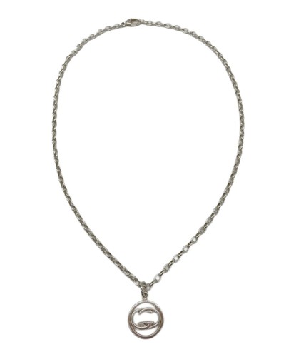 GUCCI Collana Ciondolo Croce Argento Unisex Accessorio Autentico