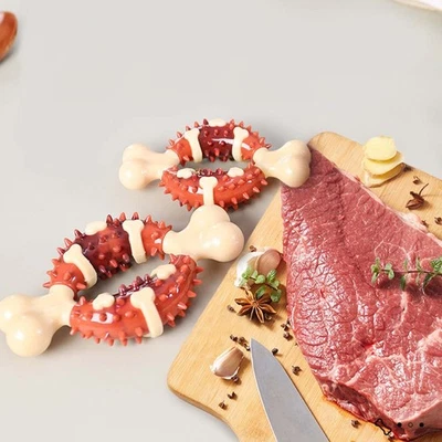 Eye-catching Nylon Dog Bone Teething Chew Toys Indestructible for Tough Chewers - Image 1 of 4