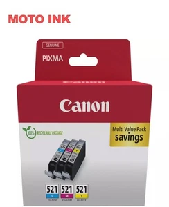Paquete múltiple Canon CLi-521 (3 tintas) para Pixma iP4700 - Imagen 1 de 4
