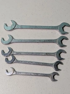 Mac Tools USA DA 5pc 4-Way Open-End Angle Wrench Set 1/2" 9/16" 5/8" 11/16" 3/4" - Picture 1 of 14