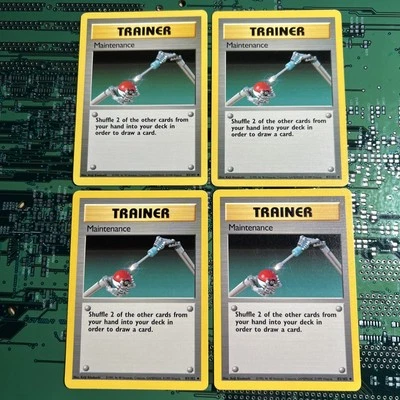 Maintenance 83/102 Base Set Trainer Pokemon Card Unlimited Uncommon Vintage 4 - Image 1 of 4
