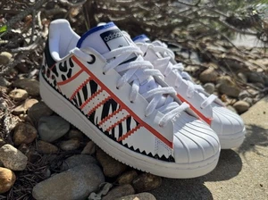 Adidas Superstar OT Tech Rich Mnisi Sneakers Tiger Cheetah Clam Shell Size 7.5 - Picture 1 of 8