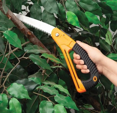 Sierra Plegable 7" Hoja Extra Larga Sierra de Mano para Madera Camping Madera Sierra de Podar Madera Seca Foto 1 de 3