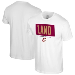 Camiseta transversal Stadium Essentials blanca Cleveland Cavaliers para hombre - Imagen 1 de 4