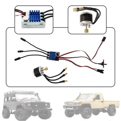 Brushless Motor and AM32 45A ESC for MN168 MN82S 1/12 RC Car Truck Model - Image 1 of 4