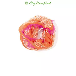 Bufanda suave Echo para mujer cebra talla 40X40 naranja rosa NUEVA B36 - Imagen 1 de 2
