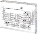 Acrylic Mukarisk Periodic Table with Real Elements Inside Paper Weight