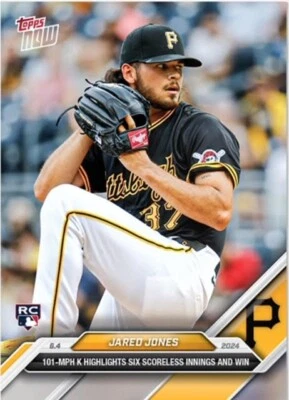 Jared Jones - RC 2024 MLB TOPPS NOW® Card 258 - Pirates🏴‍☠️ - 🔥IN-STOCK🔥 - Image 1 of 2