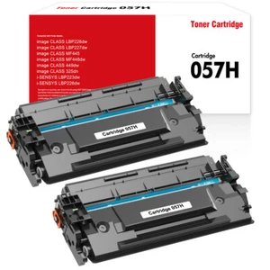 Paquete de 2 tóner 057 compatible con Canon 057H ImageCLASS MF445dw LBP227dw MF449dw - Imagen 1 de 6
