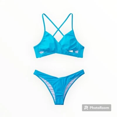 Victoria’s Secret PINK Swim Sexy XS  Cut Out Bikini Top & V Front Bottoms Set - Image 1 of 4