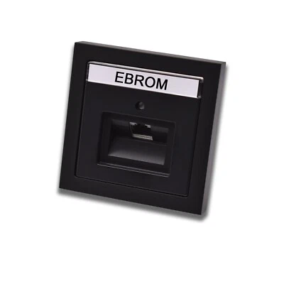 BUSCH JÄGER Netzwerkdose UAE Cat.6A Komplettset FUTURE LINEAR schwarz matt - Bild 1 von 3