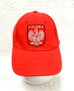 Poland Polish POLSKA Eagle ADJUSTABLE Red Hat Cap Embroidered by ART OF POLO - Picture 1 of 10