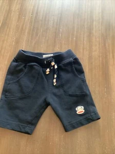 Hard To Find 2010 Vintage Paul Frank Boys Girls Black Short Toddler 18 Month - Picture 1 of 4