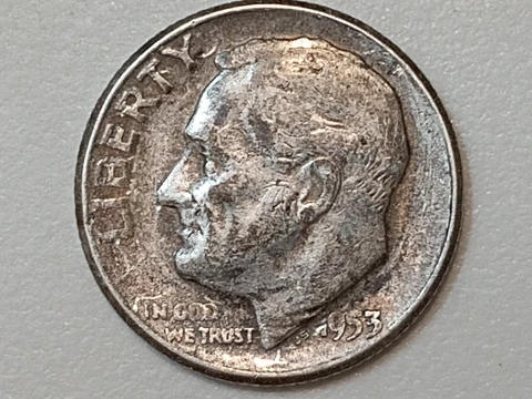 1953 S Roosevelt Dime Obverse And Reverse Shattered Die Strike Error With Cuds Cover