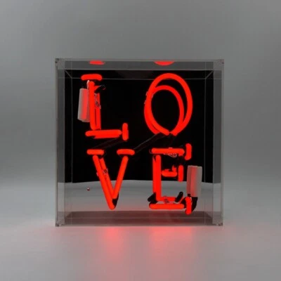 Locomocean - Neon Love Glass Neon Sign Red Locomocean - Love Neon Sign - Image 1 of 3