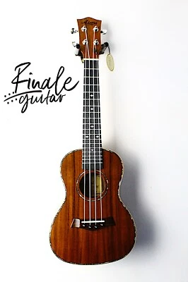 Aiersi SU074P Koa Concert Ukulele with full, warm tone & compensated bone saddle - Image 1 of 4