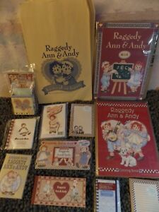 Raggedy Ann & Andy Notepads Color Books Stationary Paper Bags Calendars Japan