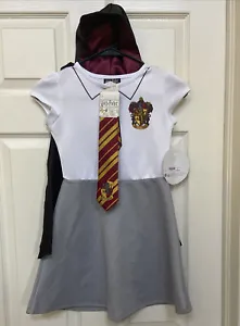 NWT Harry Potter Hogwarts Gryffindor Halloween School Costume Girls Medium/M 8/1 - Picture 1 of 6