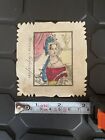 1800s Lithograph Stamp, Beautiful Victorian Woman