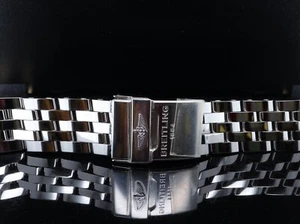 NOS Breitling Windrider Polished Steel Watch bracelet 20mm 378A #75 - Picture 1 of 7